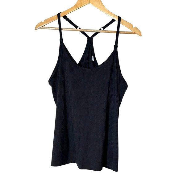 NWT Old Navy Maternity Ribbed Racerback Nursing Tank Top O Size Small in Green - Picture 1 of 8